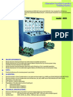 Alternator Synchronizing panel with protection