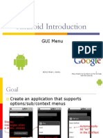 Android Introduction: GUI Menu