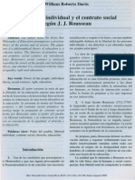 La Libertad Individual y El Contrato Social Según J. J. Rousseau