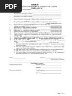 electrical contractor license