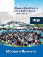 Modern Slavery :Study of Labour Conditions in Yangon’s Industrial Zones