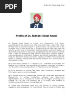 DR Tejinder Singh Rawal Icai