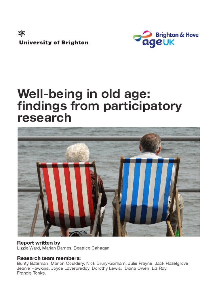 Well Being in Old Age | PDF | Quality Of Life | Old Age
