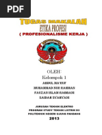 Makalah Etika Profesi Profesionalisme Kerja