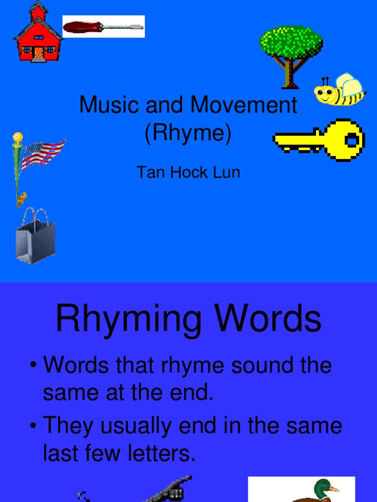 Rhyming Words and Activities Guide | PDF | Poetry