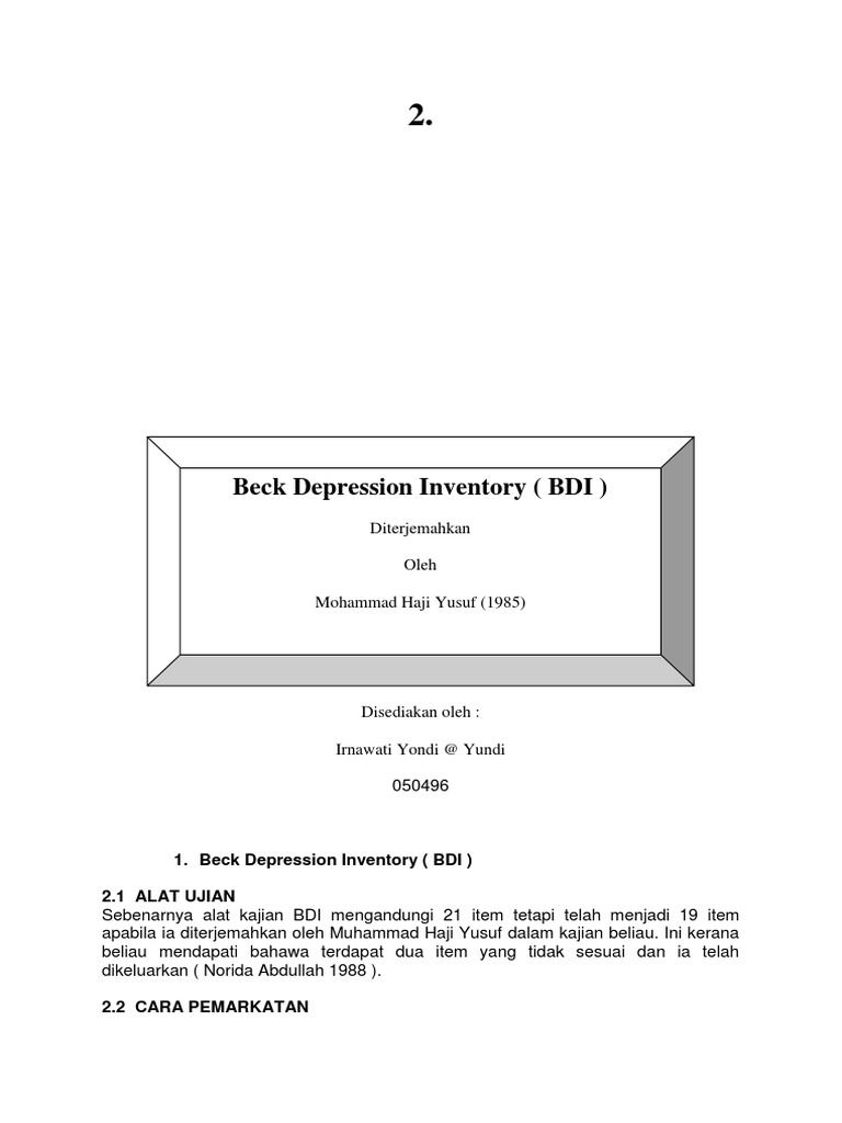 Back Inventory | PDF