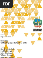 trabalho de disposição de residuos