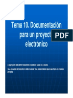 Tema 10. Documentación de Un Proyecto Electrónico PDF