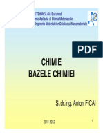 Curs 02 - Bazele Chimiei