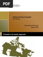 Download Oil Sands Developers Group Presentation by Energy Tomorrow SN18755521 doc pdf