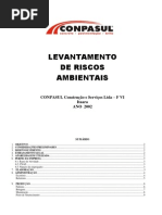 Levantamento de Riscos Asfalto
