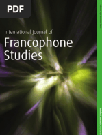 International Journal of Francophone Studies