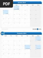 calendário mensal-2014