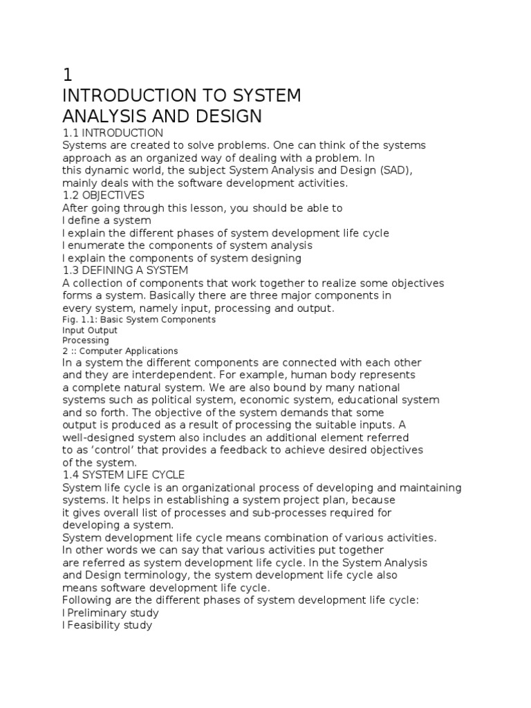 Systems Analysis and Design | PDF | Business