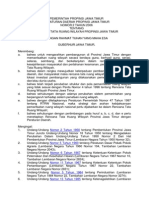 Peraturan Daerah Provinsi Jawa Timur Nomor 2 Tahun 2006 Tentang Rencana Tata Ruang Wilayah Provinsi Jawa Timur