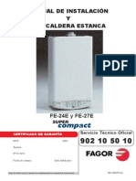 Manual Caldera Fagor Super Compact FE24E y FE27E