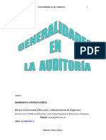 Generalidades en La Auditoria