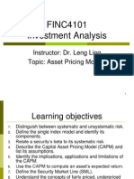 Asset Pricing Models