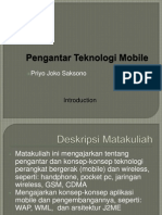 Pengantar Teknologi Mobile