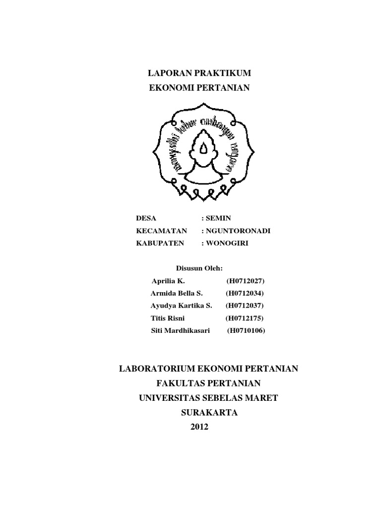 Laporan Praktikum Ekonomi Pertanian
