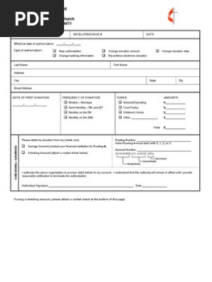 Authorization Form