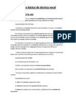 Curso Básico de Técnica Vocal