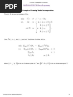 An Example of Dantzig-Wolfe Decomposition