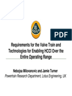Requirements For The Valve Train - Lotus Engg