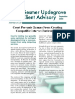 Gesmer Updegrove Client Advisory - Blizzard v. Jung