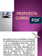 Propuesta Curricular