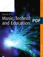 Journal of Music, Technology and Education: Volume: 1 - Issue: 1