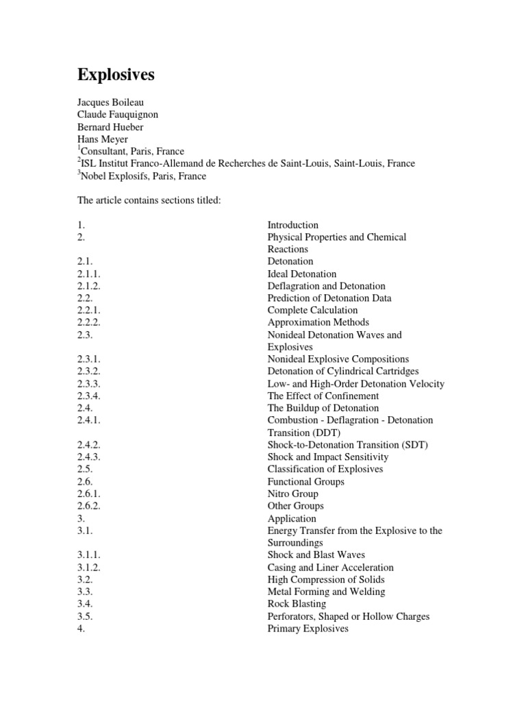 Overview of Explosive Types and Uses | PDF | Explosive Material | Explosion