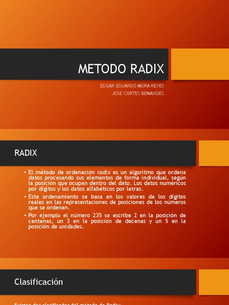 Metodo Radix | PDF | Métodos y materiales de enseñanza