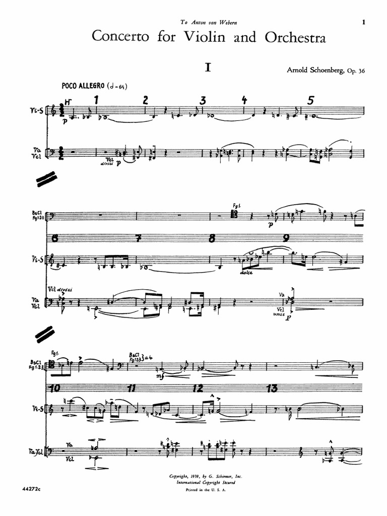 Schoenberg Violin Concerto