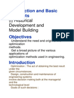 Introduction and Basic Concepts: (I) Historical Development and Model Building