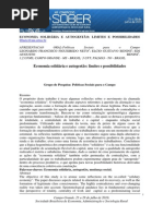 Economia Solidaria e Auto Gestao