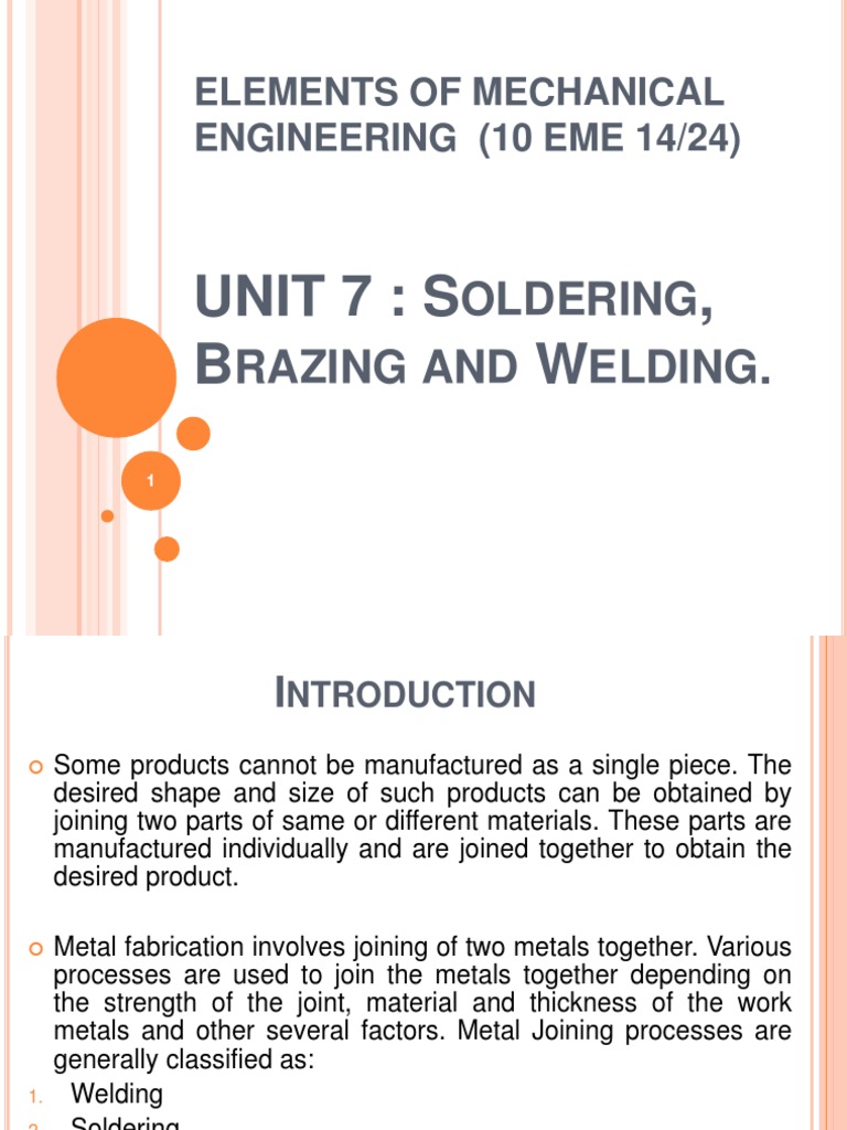 Soldering, Brazing and Welding PDF Soldering Welding