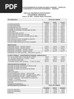 Tabela Médico Veterinário