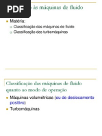 Aula 20 - Classificacao Das Maquinas de Fluido
