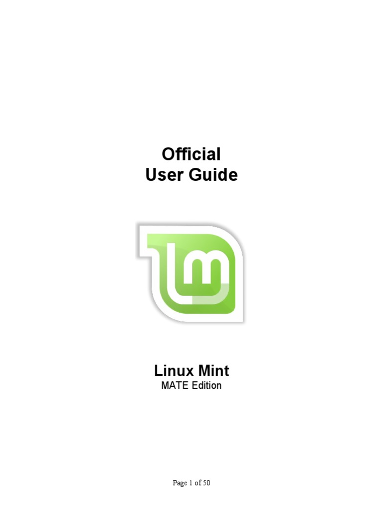 Linux Mint MATE Edition User Guide | PDF | Operating System | Linux