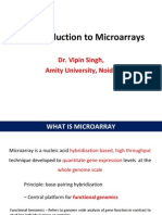 An Introduction To Microarrays Mtech Sem I