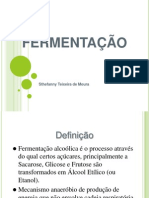 Produção de Etanol - Leveduras, Fermentação Resumo