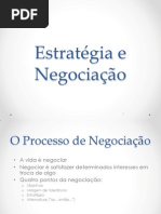 Estratégia e Negociação