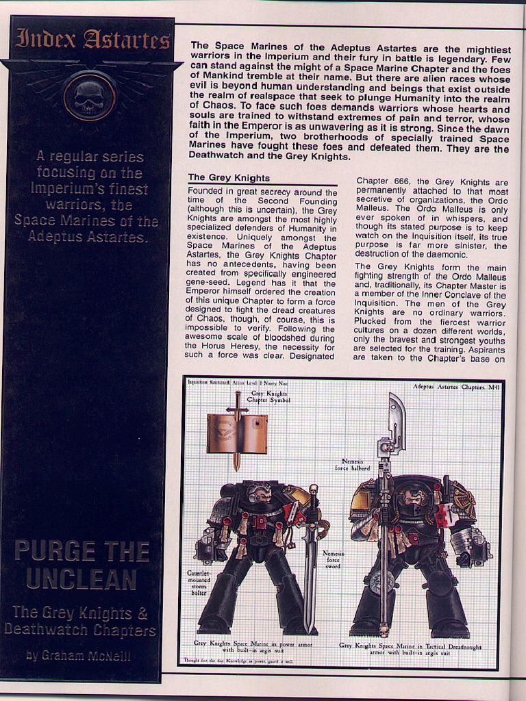 WarHammer 40k (Codex) Space Marines - Grey Knights Deathwatch (INDES ...