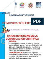 Unidad I. Comunicación Cientifica