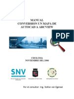SIG CHO PC Manual Conversion Un Mapa de AutoCAD a ArcView