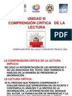 UNIDAD III.  COMPRENSION CRITICA DE LA LECTURA.pptx