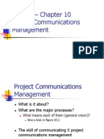 PMBOK - Chapter 10 Project Communications Management