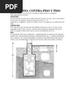 Pisos , falso piso, contrapiso | Hormigón | Cemento