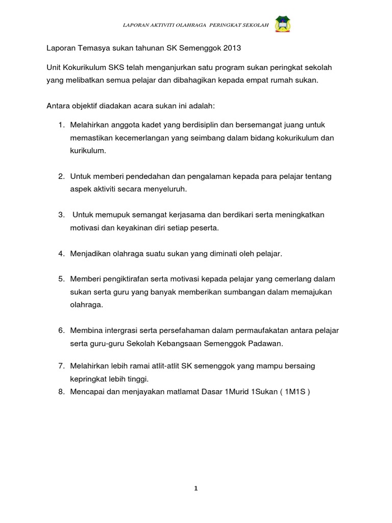 Laporan Aktiviti Gerko Pdf